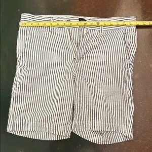 Seersucker Striped Blue and White Men's Shorts